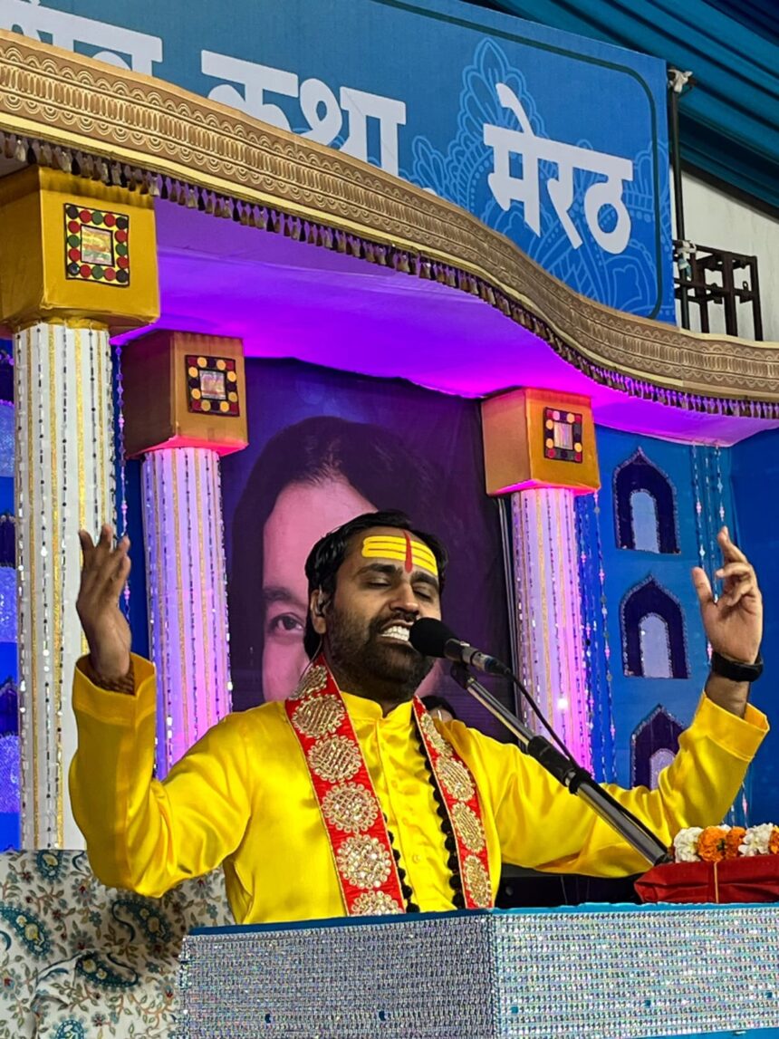 गणेश उत्पत्ति व महिषासुर मर्दन की कथा से समापन