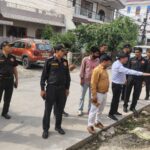 गरजा निगम का बुलडोजर अवैध कब्जे जमीदोज