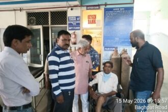 निगम का सफाई कर्मचारी हादसे में घायल