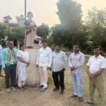 इंदिरा गांधी की प्रतिमा क्षतिग्रस्त- हंगामा