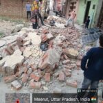 शहर के पूर्वा जाफते खान में दीवार गिरी