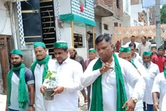 भाकियू इण्डिया के संदीप तितोरिया ने लगाए पौधे