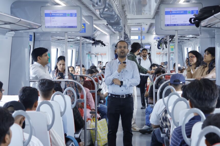 रैपिड यात्रियों को बताया पर्यावरण का महत्व