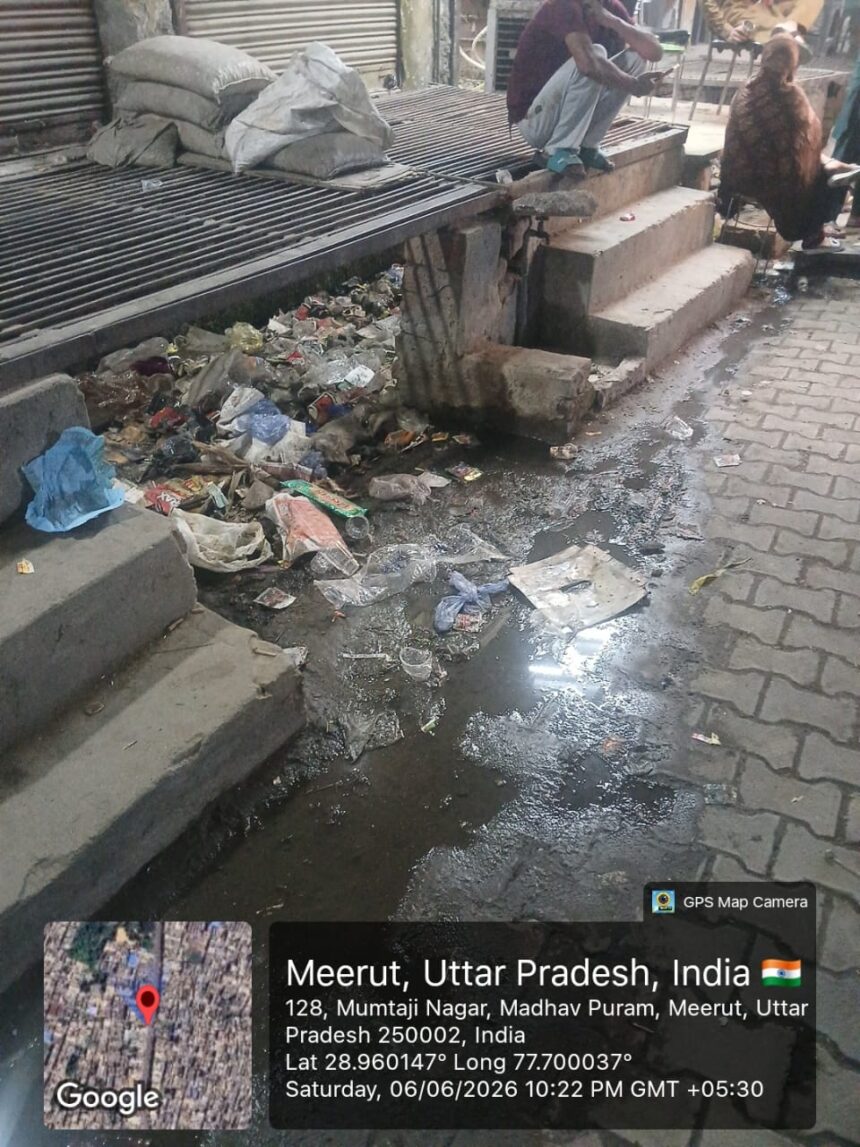 तारापुरी में नाले की गदंगी पहुंच रही घरों तक