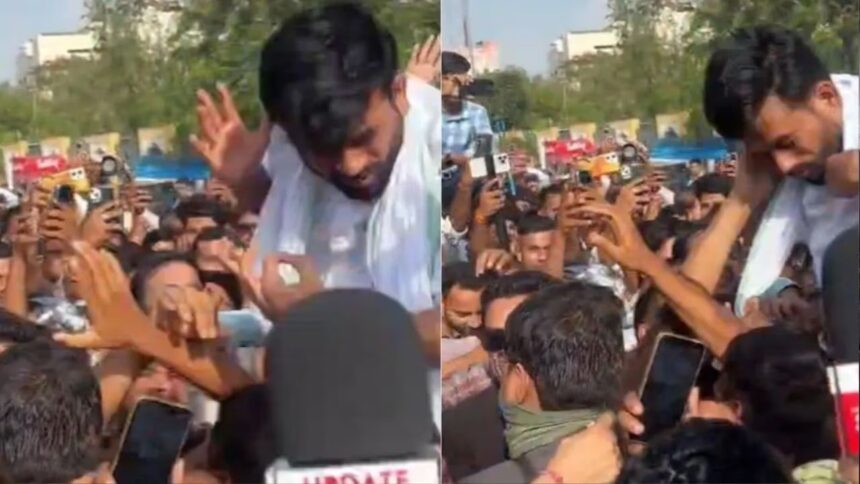 कॉकरोच पार्टी प्रमुख को मारे चांटे