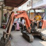 जाग्रति विहार में नाले नालियों को कराया कब्जा मुक्त