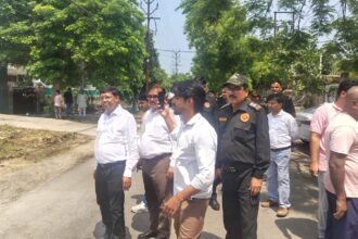 जेल रोड पर गरजा नगर निगम का बुल्डोजर