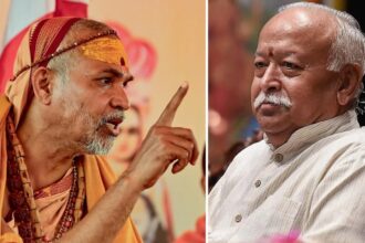 शंकराचार्य व अविमुक्तेश्वरा नंद का संघ पर हमला