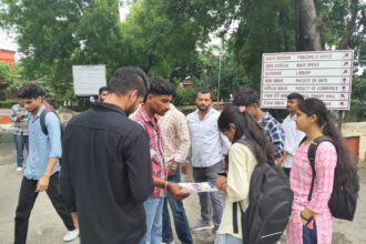 कांग्रेस की छात्रों की गूंज का 11वां दिन