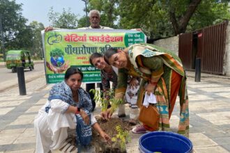 बेटियां फाउंडेशन ने रौंपे 700 सौ पौधे