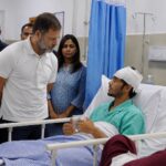 RML में घायलों से मिले राहुल गांधी
