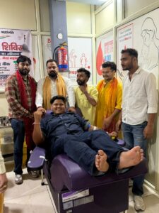 विहिप बजरंग दल का रक्तदान शिविर