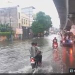 बारिश में दिल्ली रोड ने खाया गोता