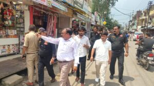 प्रवर्तन दल का घंटाघर इलाके में जबरदस्त अभियान