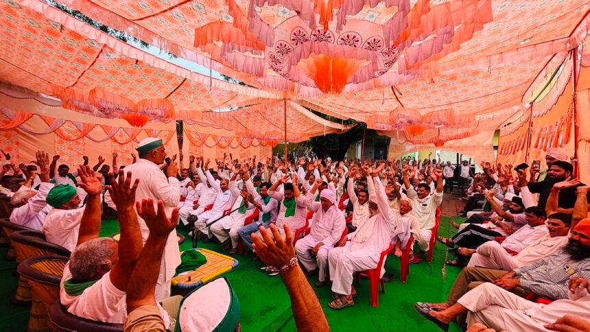 भाकियू का गन्ना मूल्य के लिए आंदोलन का एलान