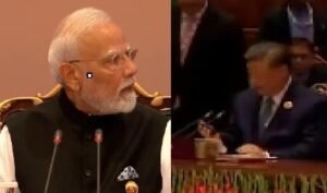 पीएम मोदी के भाषण के दौरान असहज हुए शी जिनपिंग