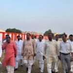 कार्यक्रम स्थलों पर व्यवस्थाओं का लिया जायजा