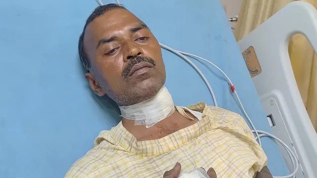 चाइनीज मांझे कहर बाइक सवार की गर्दन कटी